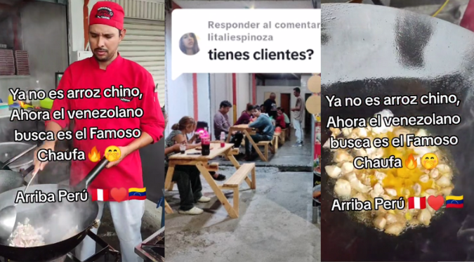 VENEZOLANO QUEDÓ ENAMORADO de la COMIDA PERUANA y AHORA VENDE ARROZ CHAUFA en su PAÍS: “El chamostrito” | VIDEO
