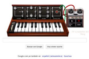 Google homenajea al creador del sintetizador con doodle musical