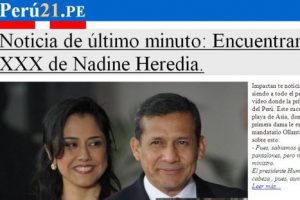¡Ojo! Advierten sobre correo falso con supuesto video prohibido de Nadine Heredia