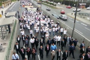 Unas dos mil personas participaron de la ‘Marcha por la Paz’ contra el Movadef