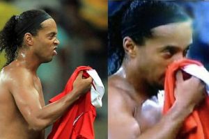 Ronaldinho ofende a hinchada chilena