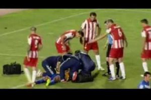 Terrible ‘choque de cabezas’ en el fútbol español – VIDEO
