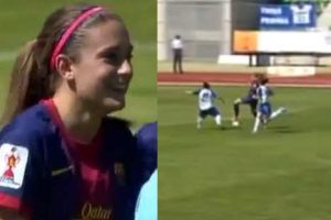 Jugadora del equipo femenino del ‘Barza’ anotó gol a lo Messi – VIDEO