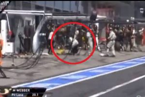 Camarógrafo es embestido por llanta durante Gran Premio de Alemania – VIDEO