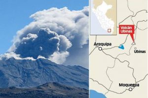 Explosiones en Volcán Ubinas afectan a niños y animales