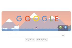 Google crea Doodle con motivo del primer salto en paracaídas