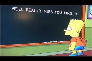 ‘Los Simpsons’ están de luto: el adiós de Edna Krabappel – VIDEO