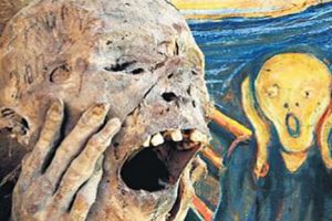 Momia peruana inspiró la famosa pintura «El grito»