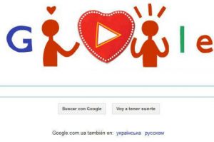 Google creó divertido ‘doodle’ referente a San Valentín