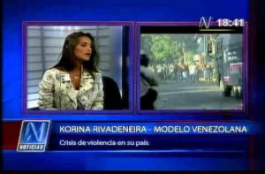 Actriz Korina Rivadeneira llora por situación de Venezuela -VIDEO