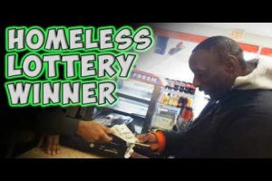 Conmovedor: mendigo comparte su premio de la lotería -VIDEO