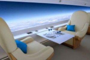 Insólito: inventan avión con ventanas invisibles -FOTO