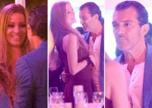 Antonio Banderas es captado en pleno coqueteo con una mujer (FOTOS)