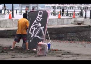 ¡Asombroso! Un pintor callejero sorprende a todos con su arte (VIDEO)