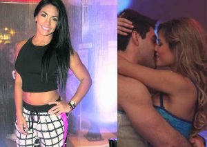 Ex de Vania Bludau besa a su actual pareja frente a la modelo (VIDEO)