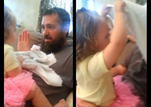 Una niña llora al ver por primera vez a su padre sin barba (VIDEO)