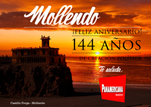 ¡Feliz 144 aniversario Mollendo! Te saluda Radio Panamericana