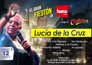 Lucía de la Cruz en el Gran Fiestón de Radio Panamericana