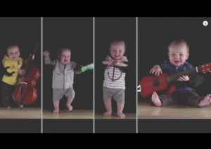 Esta es la banda de un solo bebé más tierna del mundo (VIDEO)