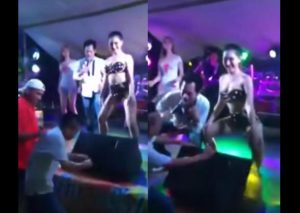 Él se divertía con una bailarina hasta que llegó su esposa y… (VIDEO)