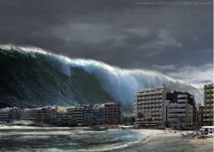 Mega tsunami podría acabar con la Tierra, advierten científicos