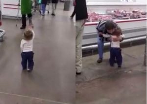 Facebook: Niña de 16 meses se vuelve viral al repartir amor en supermercado (VIDEO)