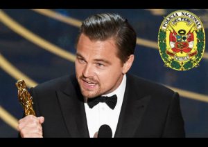 PNP le dio un curioso homenaje a Leonardo DiCaprio tras ganar el Óscar (FOTO)