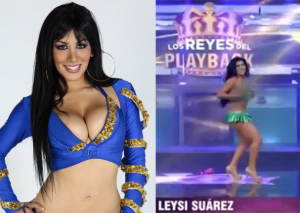 Los Reyes del Playback: Leysi Suárez deja seno al descubierto por error (VIDEO)