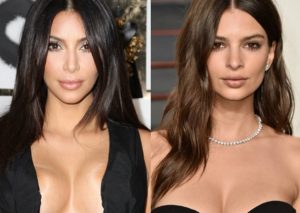 Kim Kardashian y Emily Ratajkowski alborotan Instagram con sexy foto en topless