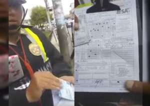 YouTube: Mototaxista no quiso firmar papeleta por faltas ortográficas de policía