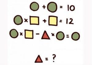 ¡Divertido reto! ¿A qué número es igual el triángulo de la imagen?