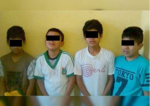 ¡Increíble! Niños de 11, 13 y 14 años son arrestados por robar ‘cogoteando’ en Trujillo