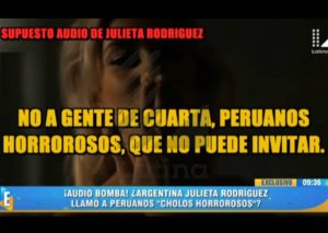 Julieta Rodríguez: Su compatriota le dijo sus verdades y defiende a peruanos