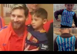 Lionel Messi se encuentra con niño afgano – VIDEO