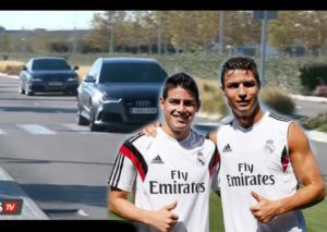 YouTube: Cristiano Ronaldo y James  se desafiaron a lo ‘Rápidos y Furiosos’
