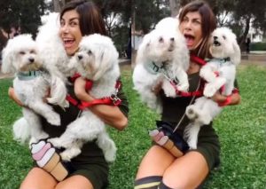 Xoana González: Perros de modelo argentina le hacen pasar la vergüenza de su vida