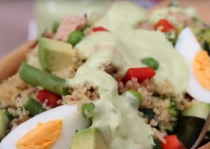 Ensalada cremosa de quinua: Comienza a comer saludable