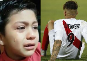 Niño llora por Paolo Guerrero, conoce el motivo (VIDEO)