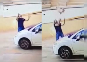 Facebook Viral: Mascota cae de noveno piso y hombre evita trágico final (VIDEO)