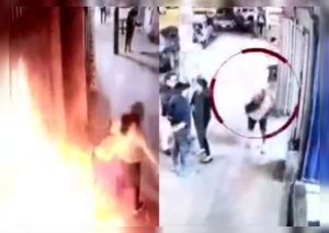 ¡Indignante! Hombre despechado ataca a mujer con bomba molotov