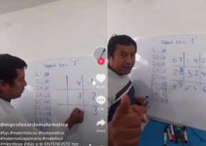 Profesor peruano de matemáticas se vuelve viral por novedoso método de enseñanza