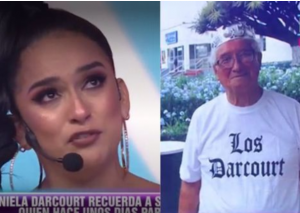 Daniela Darcourt canta en honor a su abuelito en programa de televisión