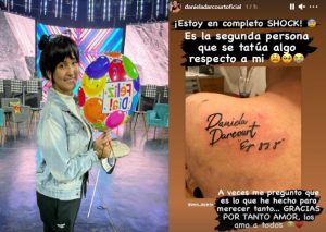 Fanático de Daniela Darcourt se tatúa el nombre de la salsera | FOTOS