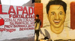 Gianluca Lapadula es dibujado en murales por hinchas peruanos | FOTOS