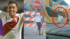 ¡Un crack!: Christian Cueva se ‘pone la camiseta’ y descongestiona el tráfico en vía pública | VIDEO