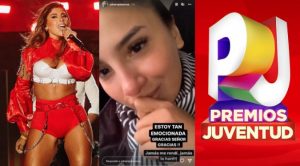 ¡Se emocionó!: Yahaira Plasencia lloró tras enterarse que cantará en Premios Juventud 2022 | VIDEO