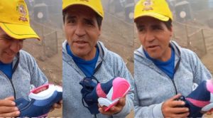 Peruano causa furor en redes sociales tras vender zapatillas con “vidrio de avión” | VIDEO