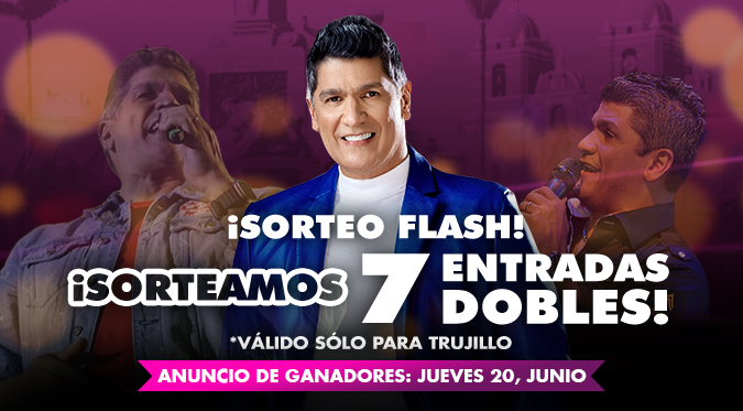 Radio Panamericana te regala 7 entradas dobles para el show de Eddy Herrera en Trujillo